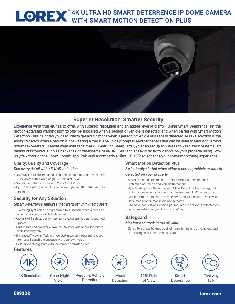 First page image of the manual for E893DD-EP