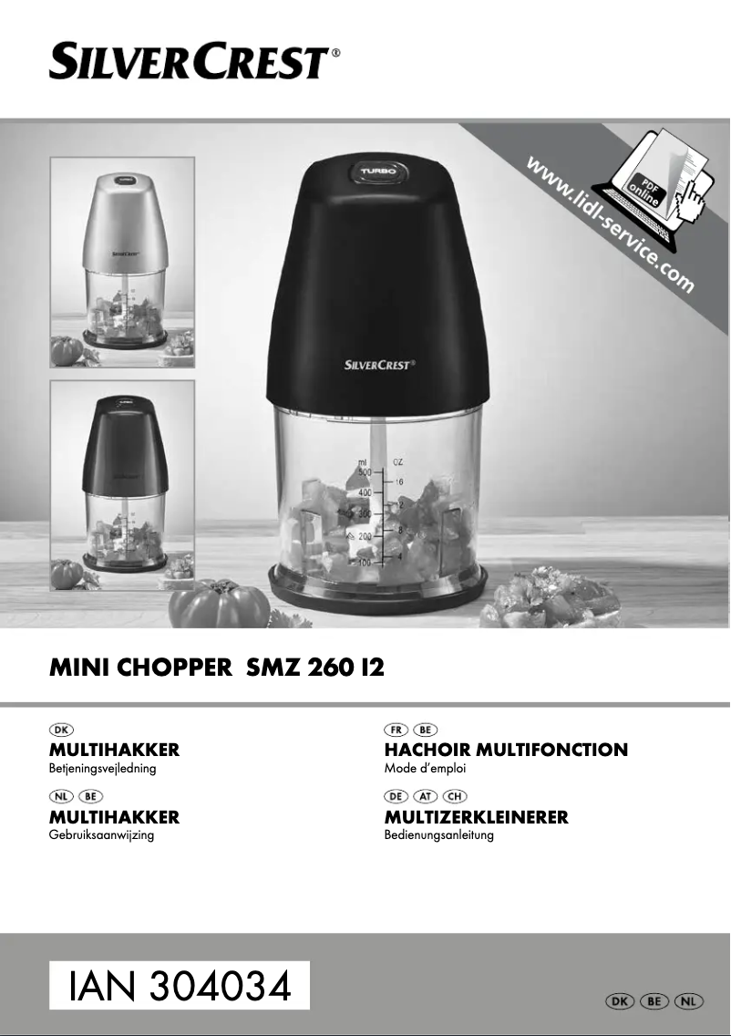 Page 1 of the manual User Manual SilverCrest SMW 260 I2