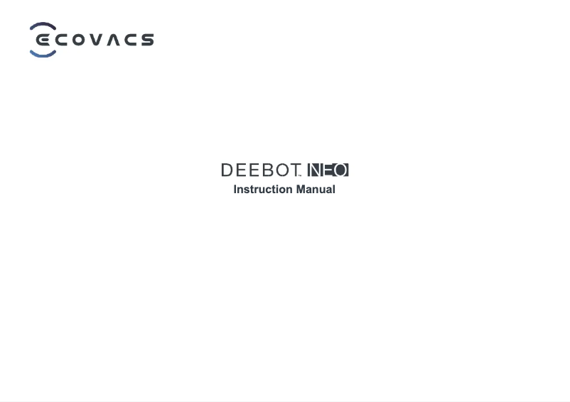 Image de la première page du manuel de l'appareil Deebot Neo