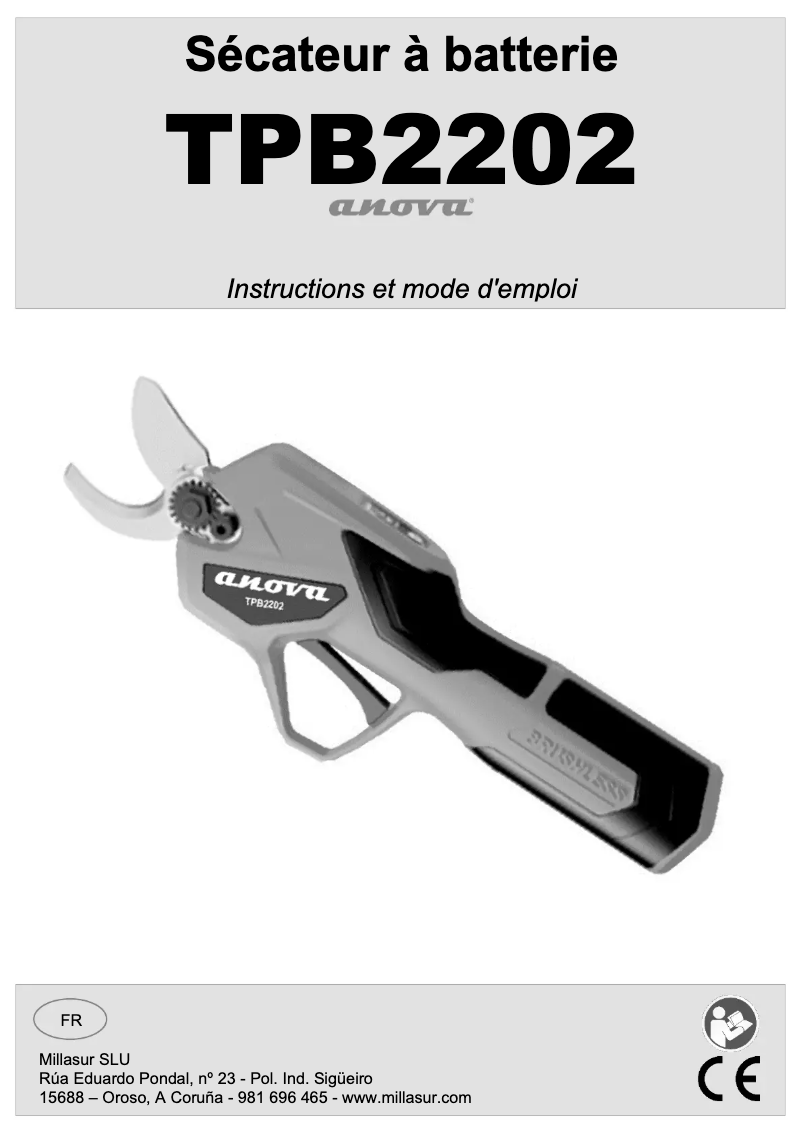 First page image of the manual for TPB2202