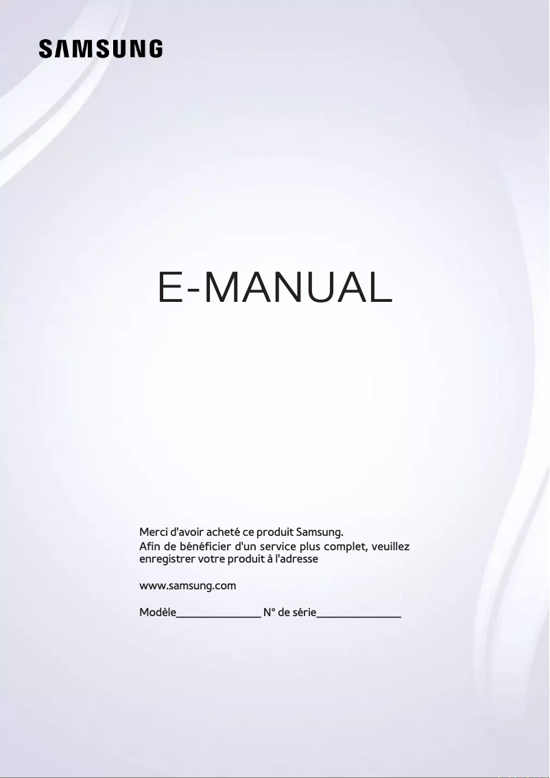 First page image of the manual for UE88JS9500T