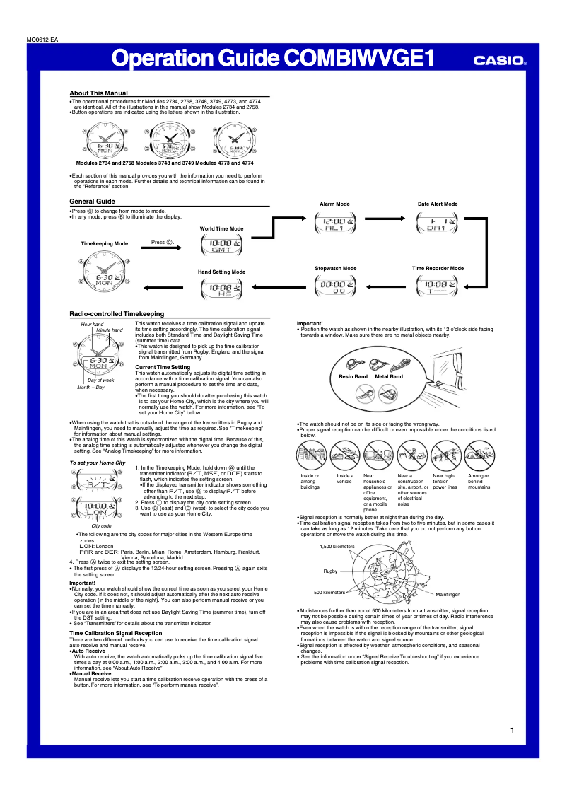 First page image of the manual for 4773