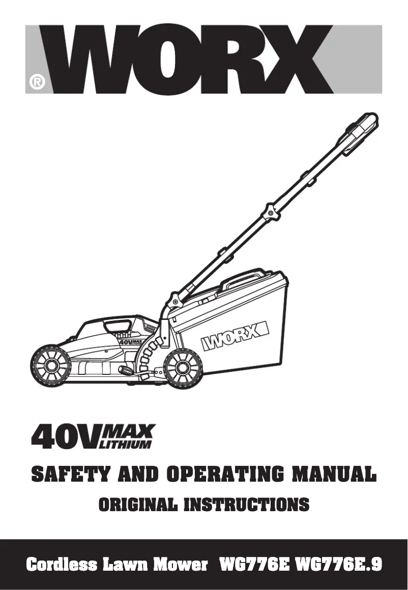 First page image of the manual for WG776E