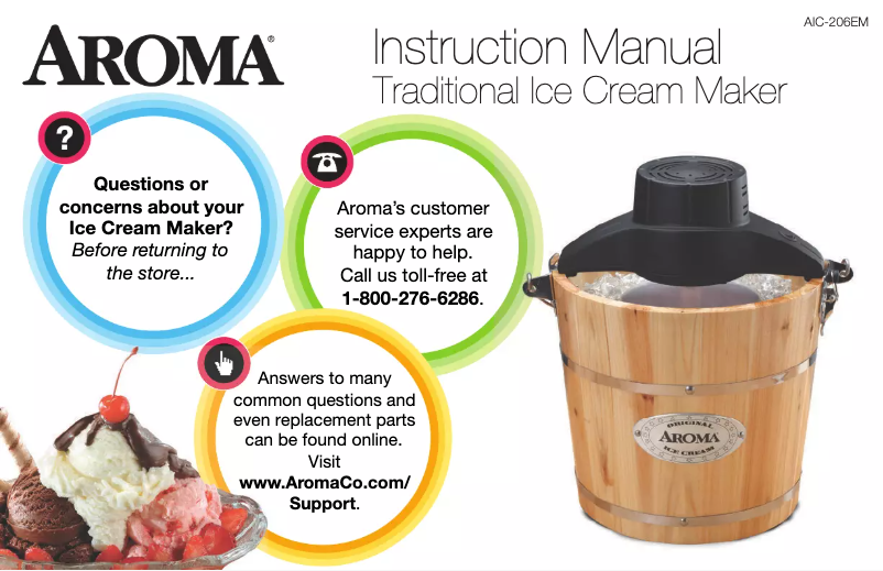 Page 1 of the manual User Manual Aroma AIC-206EM