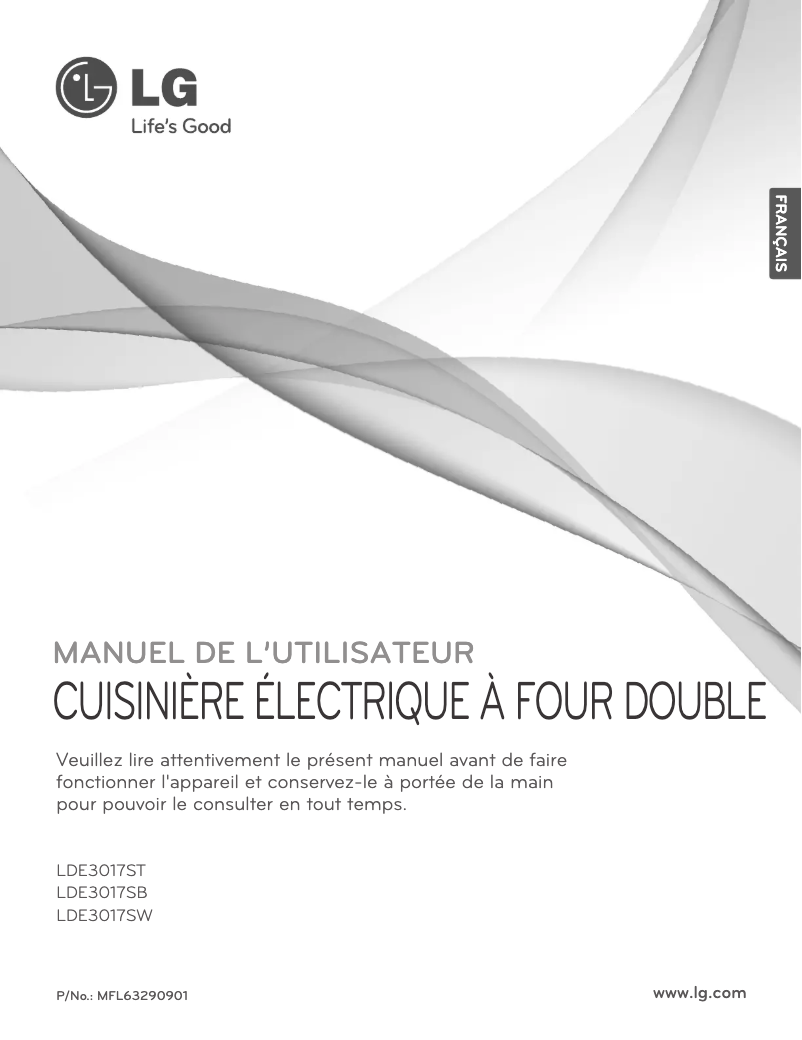 Page 1 of the manual User Manual LG LDE3017ST