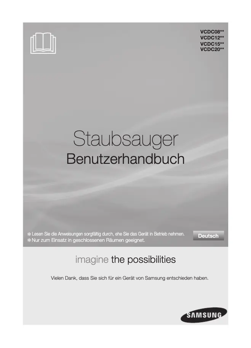 First page image of the manual for VCDC12QH