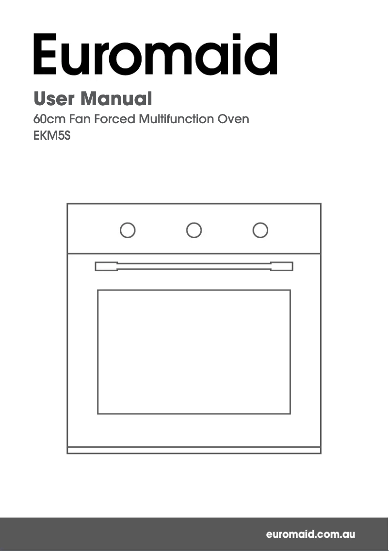 First page image of the manual for EKM5S