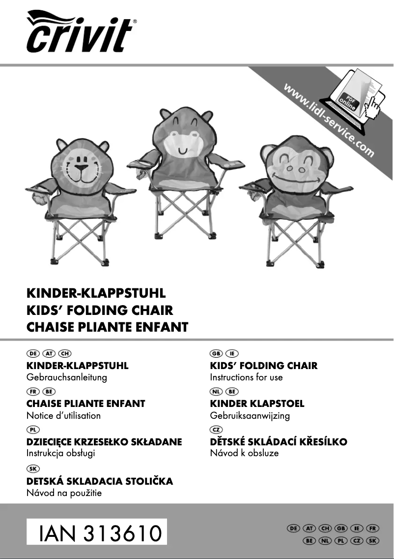 First page image of the manual for IAN 313610