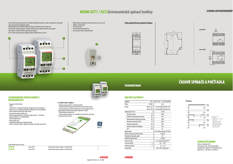 First page image of the manual for Memo AST1