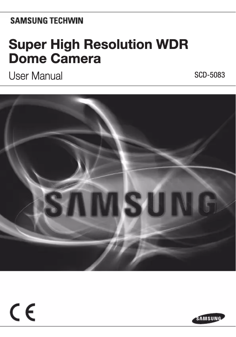 Page 1 of the manual User Manual Hanwha SCD-5083