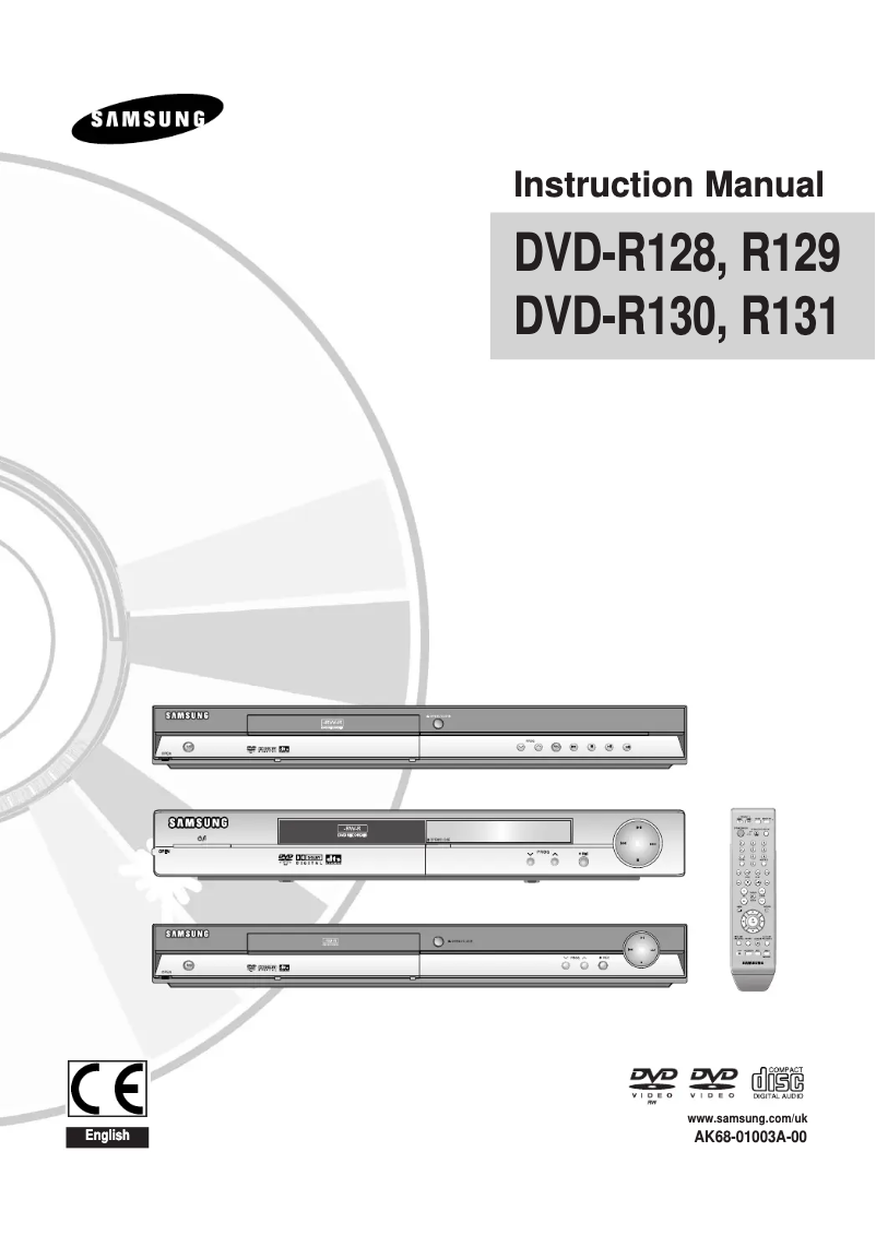Page 1 of the manual User Manual Samsung DVD-R128