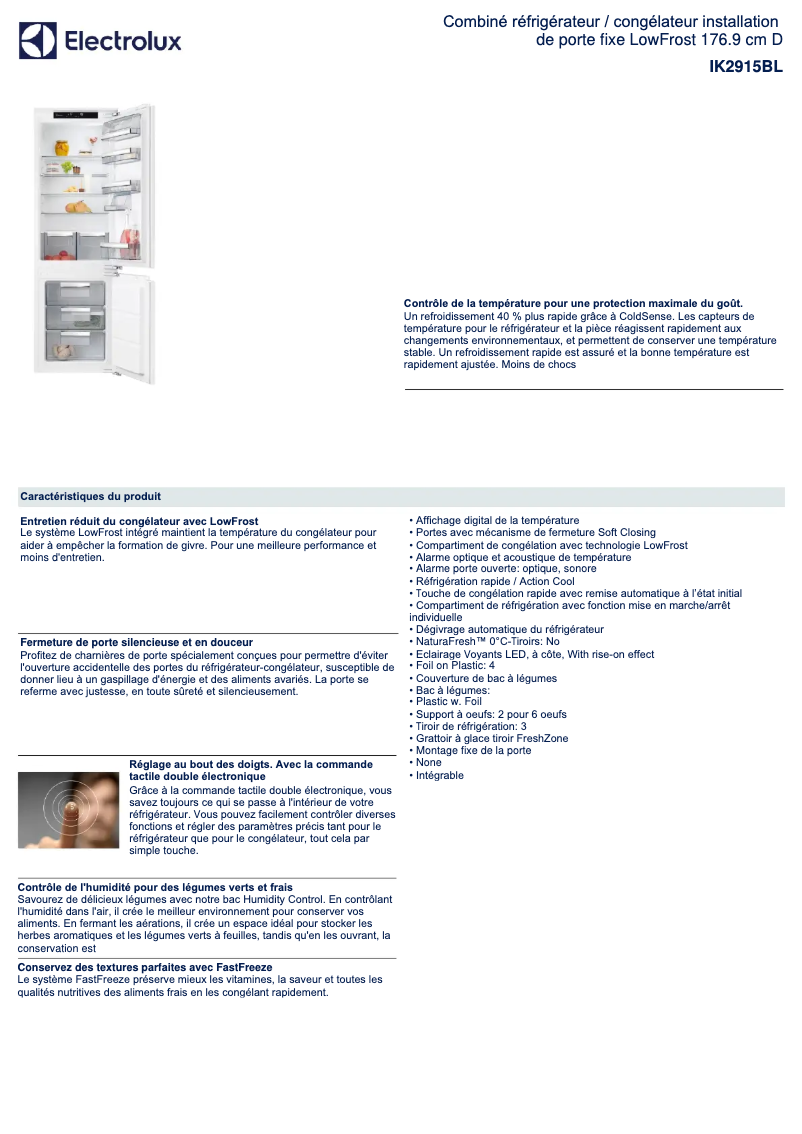 First page image of the manual for IK2915BL