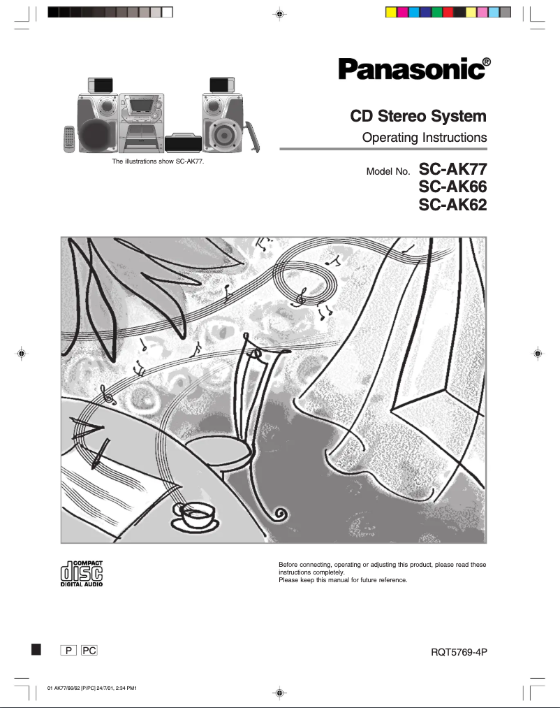 First page image of the manual for SC-AK62