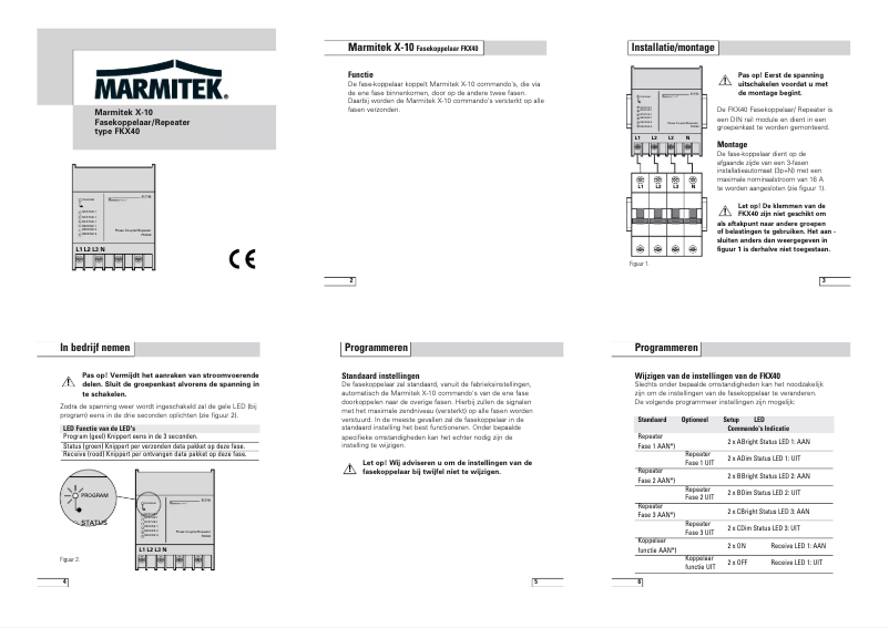 First page image of the manual for FKX40