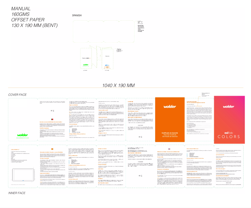Page 1 of the manual User Manual Wolder MiTab Colors 10"