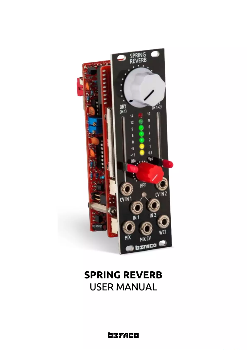First page image of the manual for Spring Reverb