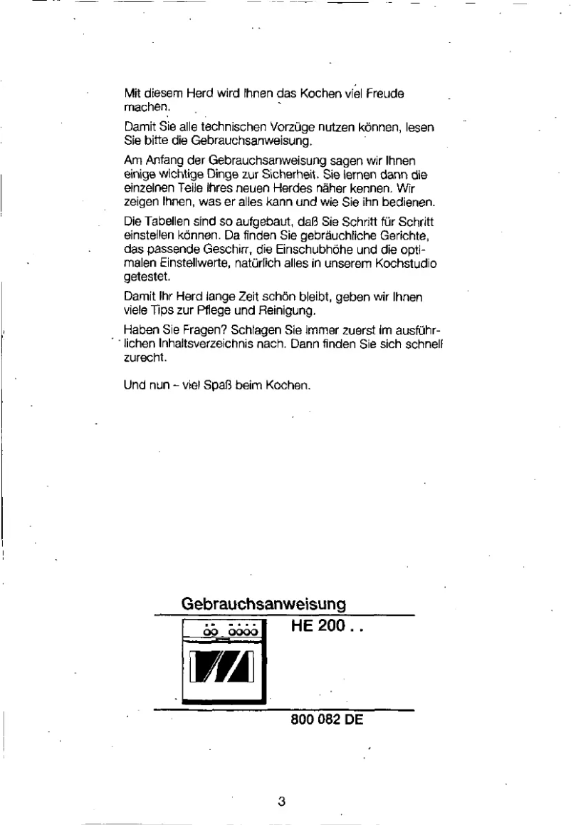 First page image of the manual for HE20020