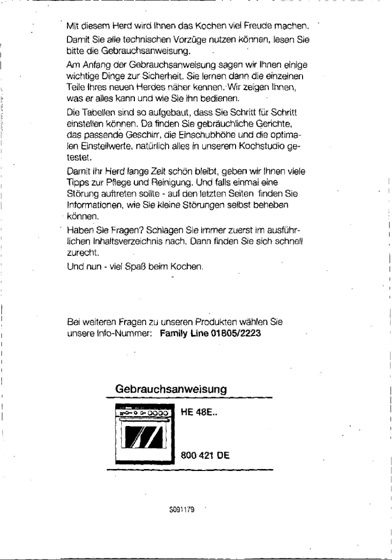 Page 1 of the manual User Manual Siemens HE48E24