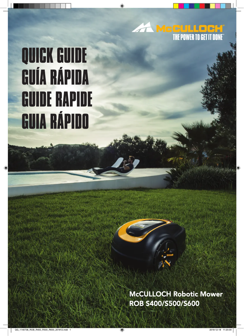 First page image of the manual for ROB S600