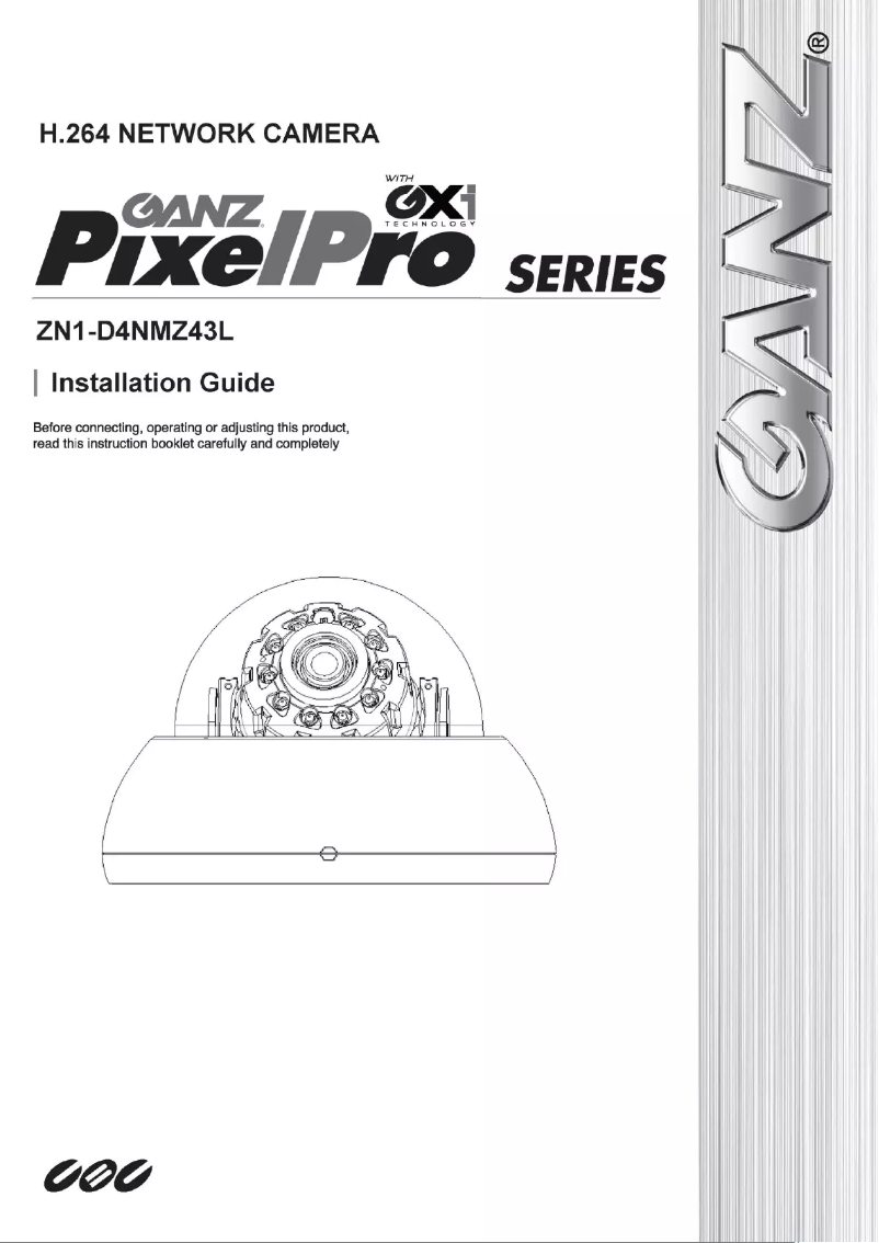 Page 1 of the manual User Manual Ganz PixelPro ZN1-D4NMZ43L