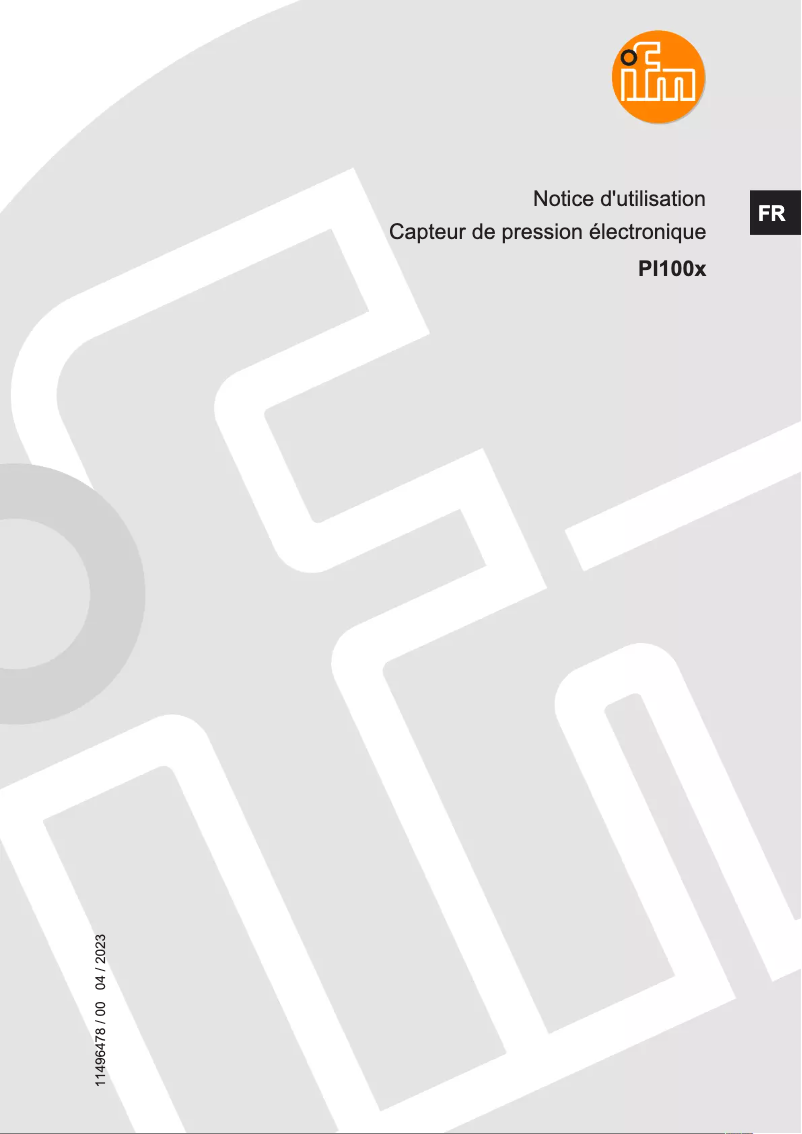 First page image of the manual for PI1009