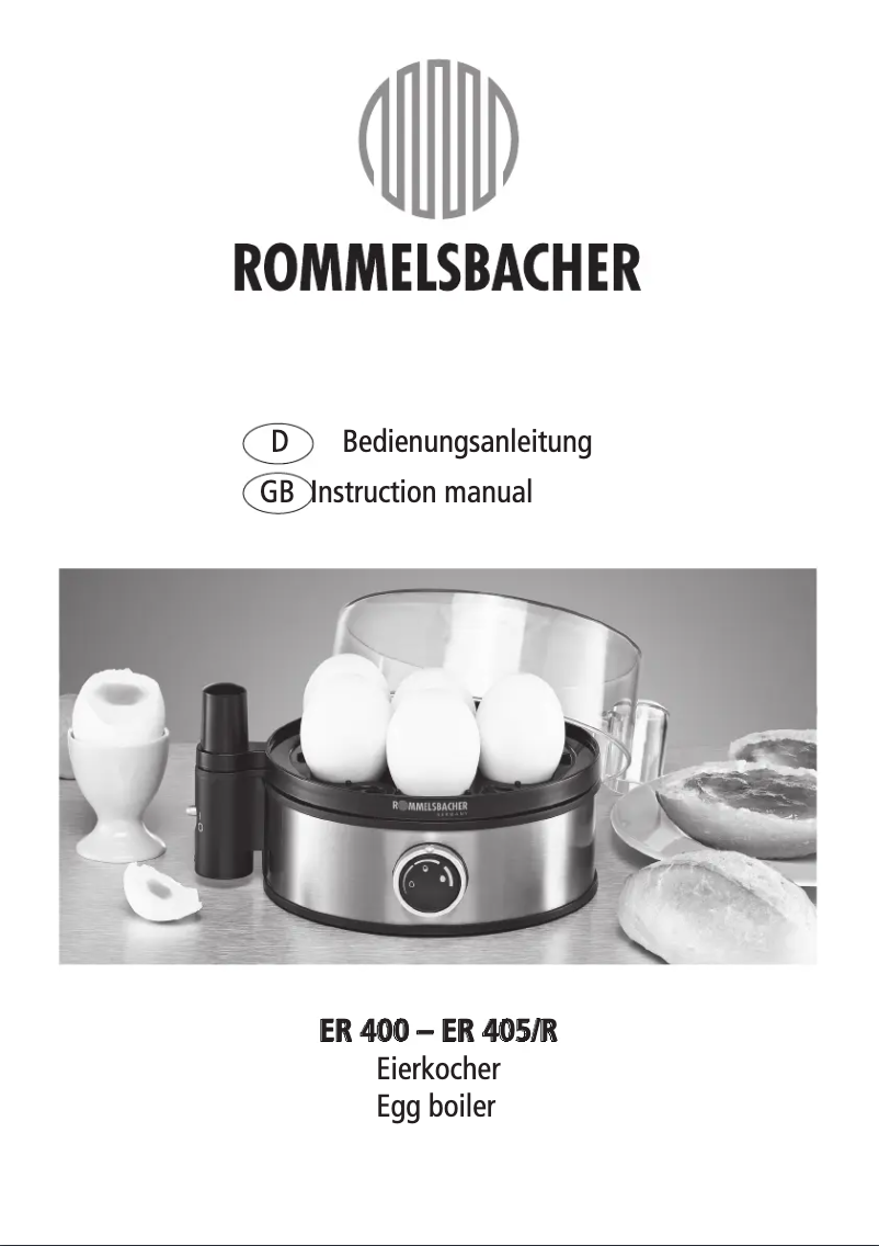 Page 1 of the manual User Manual Rommelsbacher ER 400