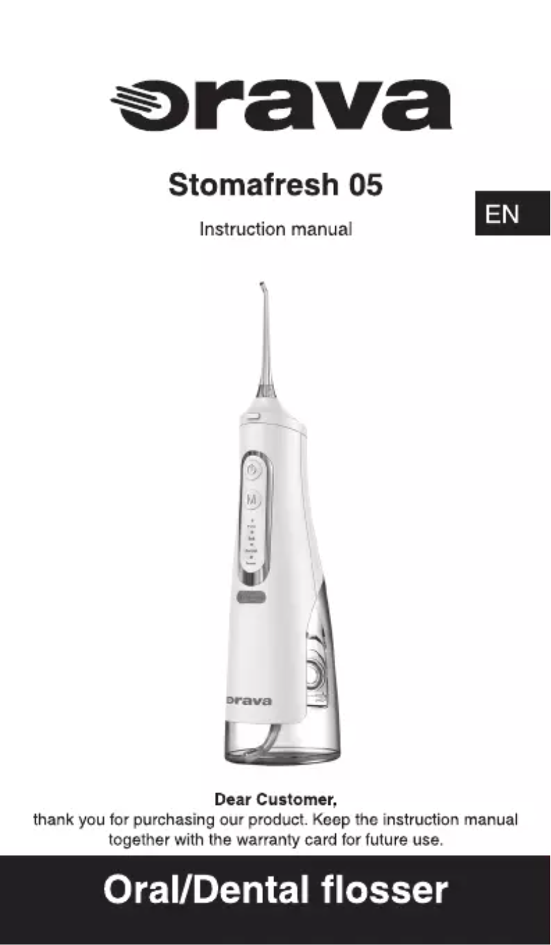 Page 1 of the manual User Manual Orava Stomafresh 05