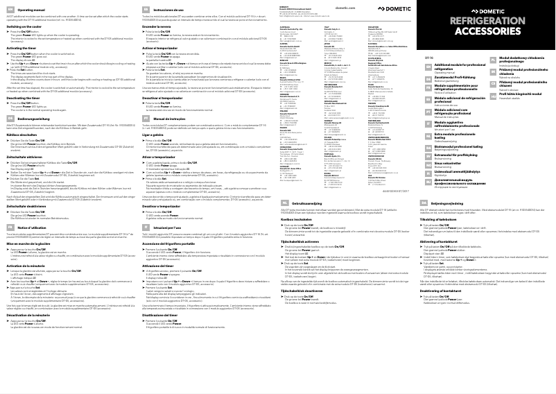 Image de la première page du manuel de l'appareil DT-16