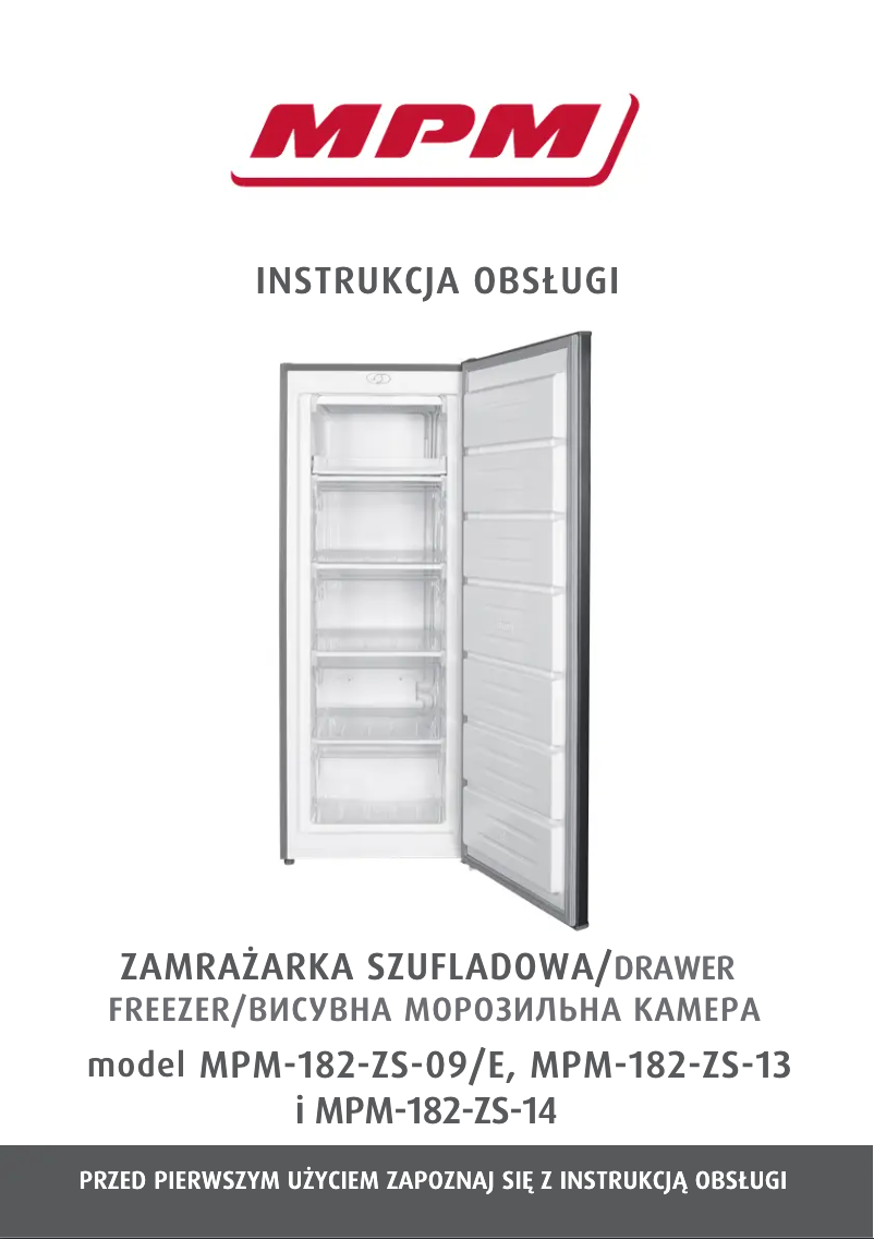 First page image of the manual for MPM-182-ZS-13