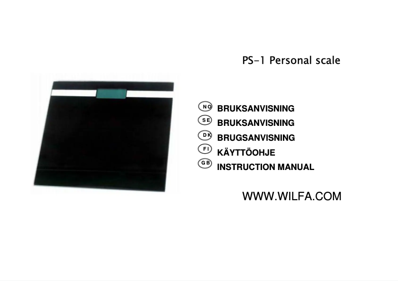 First page image of the manual for PS-1