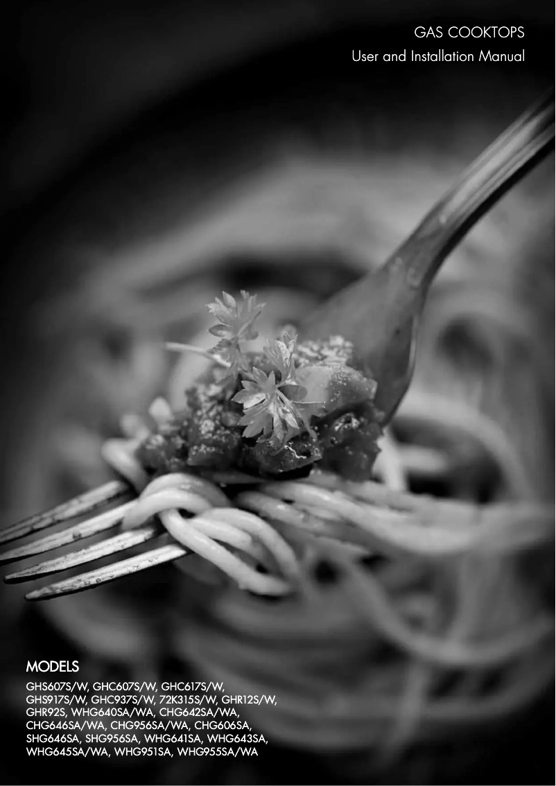 First page image of the manual for CHG646WA