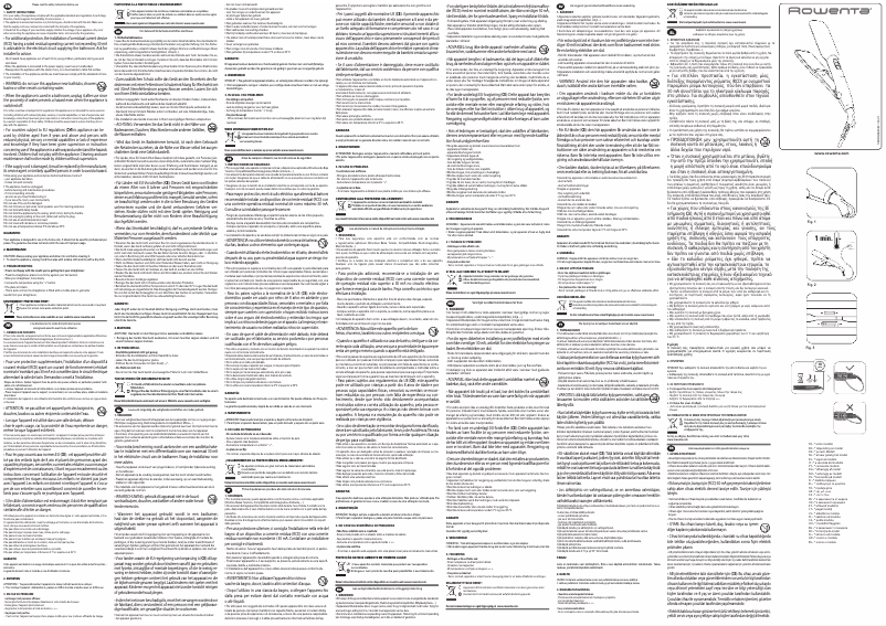 Page 1 of the manual User Manual Rowenta Express Style XL SF1920