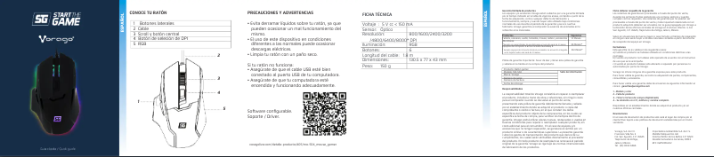 Page 1 of the manual User Manual Vorago MO-504