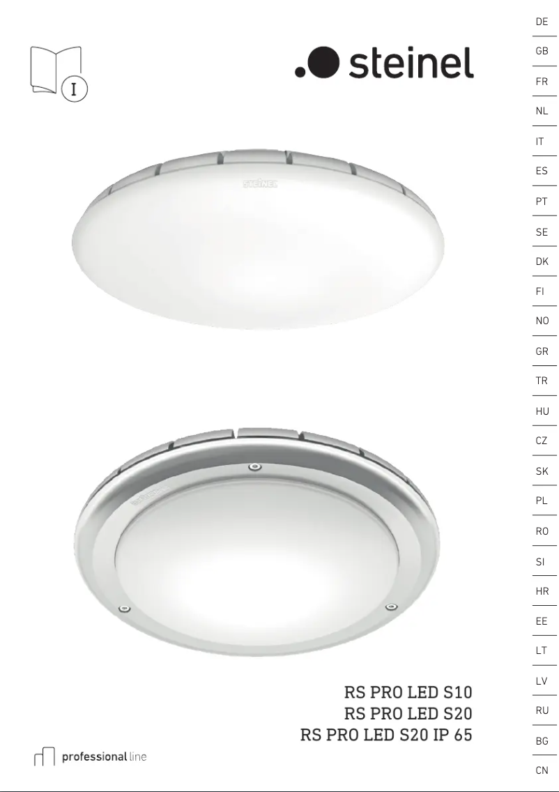 Page 1 de la notice Manuel utilisateur Steinel RS PRO S20 SC