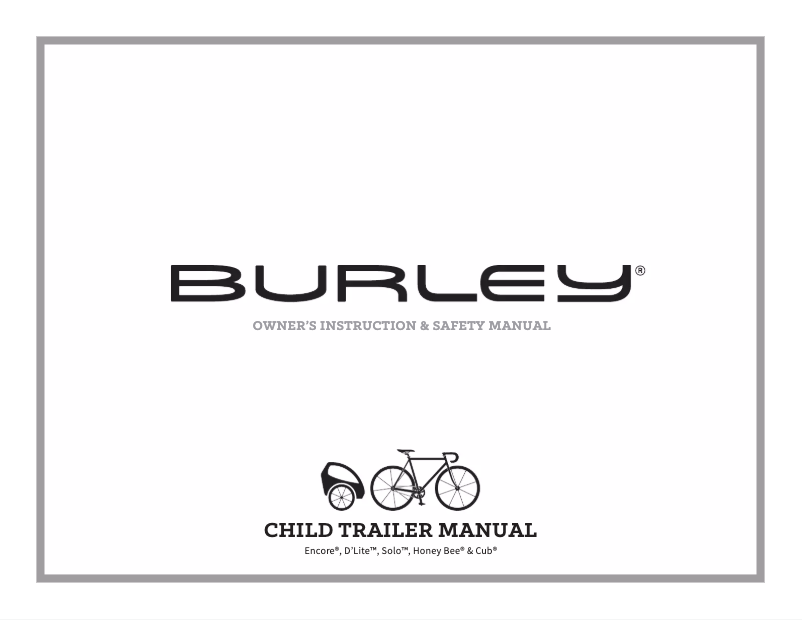 Page 1 of the manual User Manual Burley Honey Bee