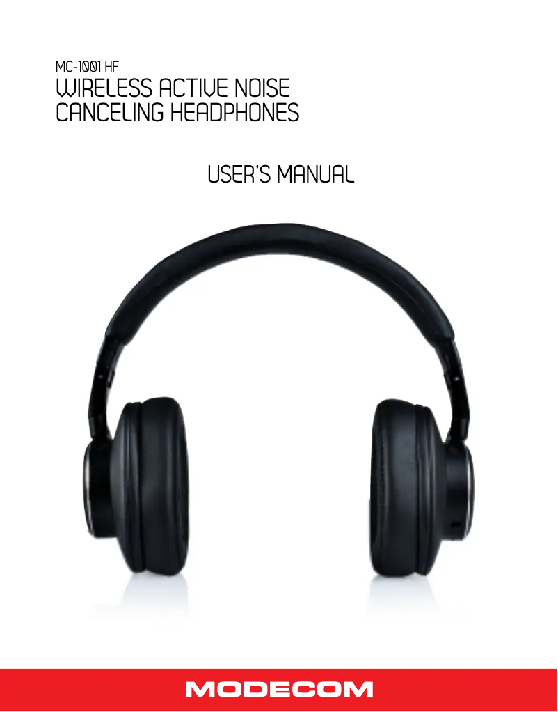 First page image of the manual for MC-1001HF