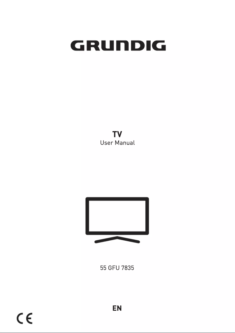 First page image of the manual for 55 GFU 7835