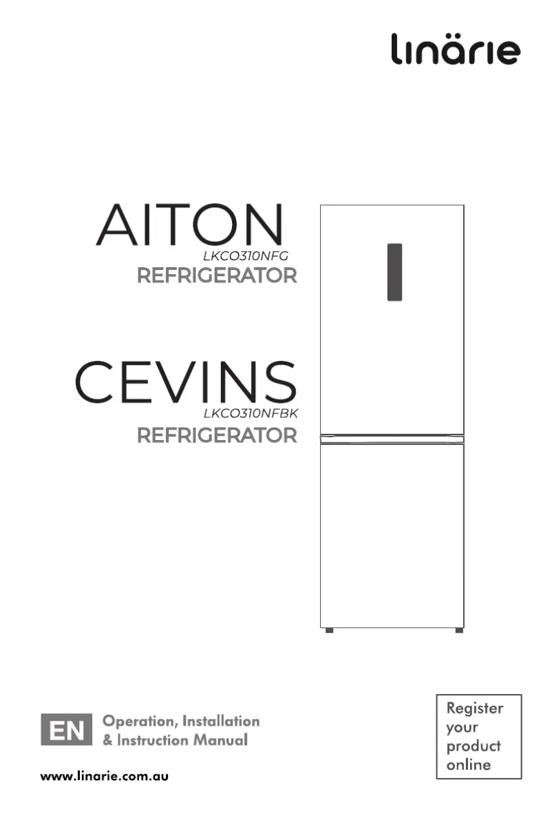 First page image of the manual for Cevins LKCO310NFBK