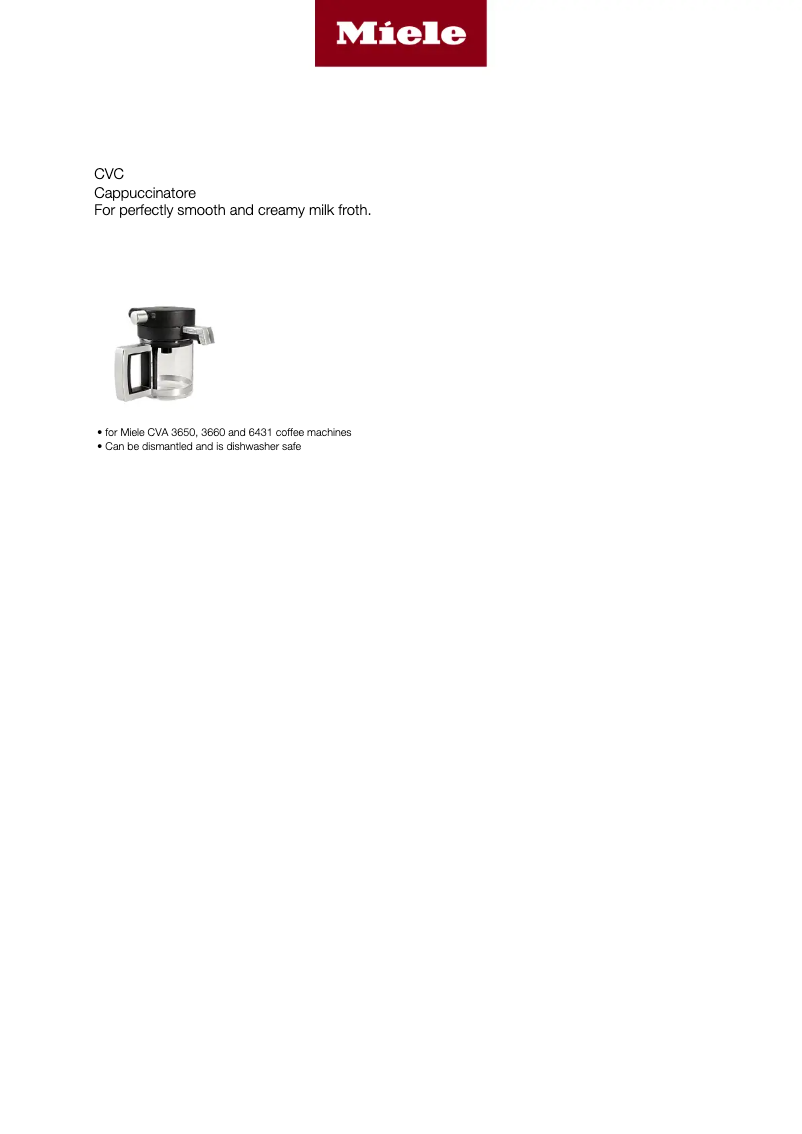 First page image of the manual for CVC