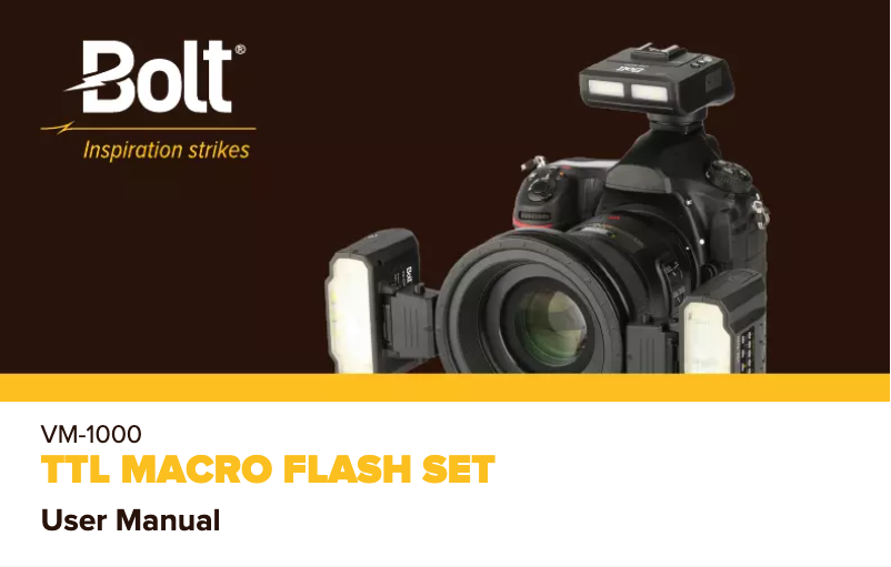 Page 1 of the manual User Manual Bolt VM-1020