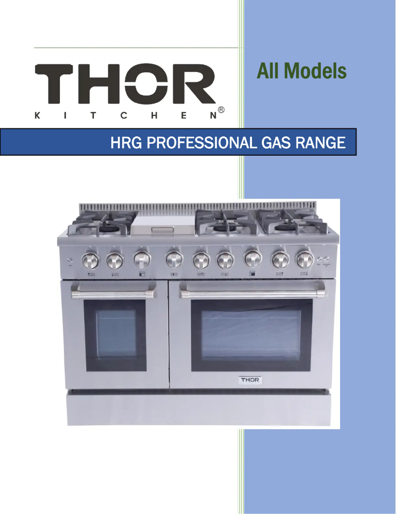 Page 1 of the manual User Manual Thor HRF3601F