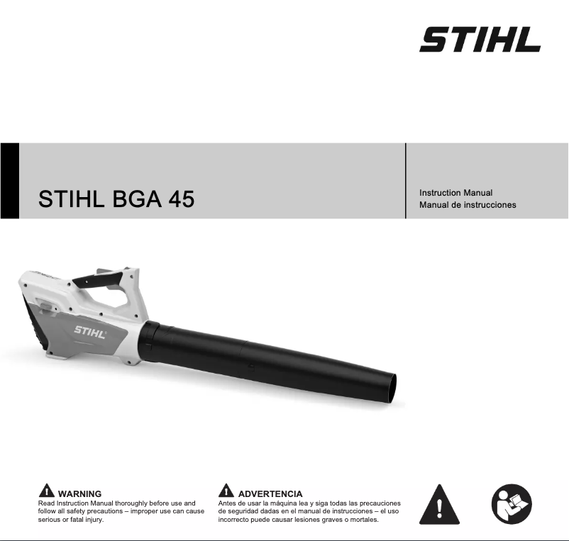 Page 1 of the manual User Manual Stihl BG 45