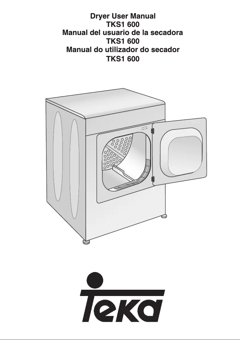 Page 1 of the manual User Manual Teka TKS1 600 BL