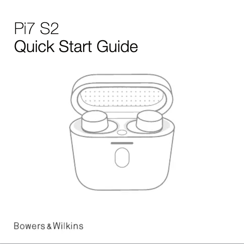 First page image of the manual for Pi7 S2