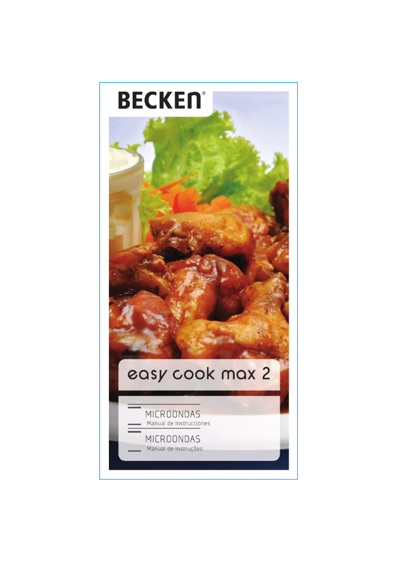 Page 1 of the manual User Manual Becken Easy Cook Max 2