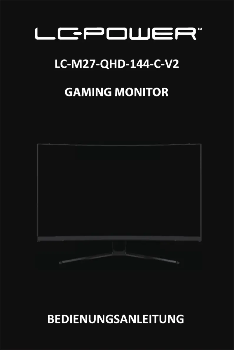 First page image of the manual for LC-M27-QHD-144-C-V2