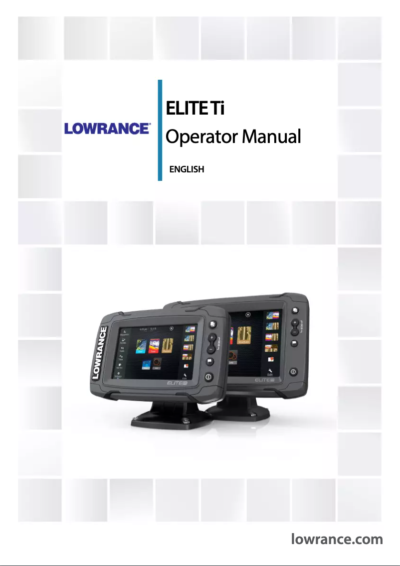 Page 1 of the manual User Manual Lowrance Elite-7 Ti