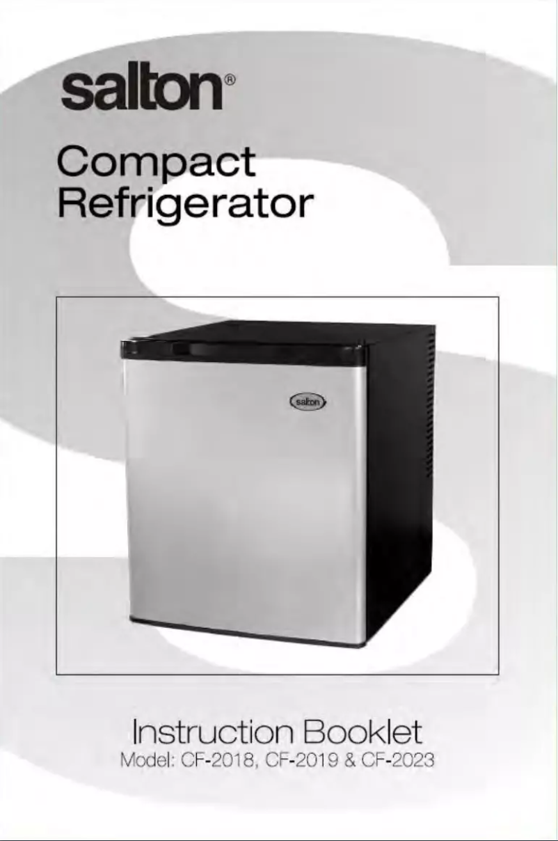 Page 1 of the manual User Manual Salton CF2018