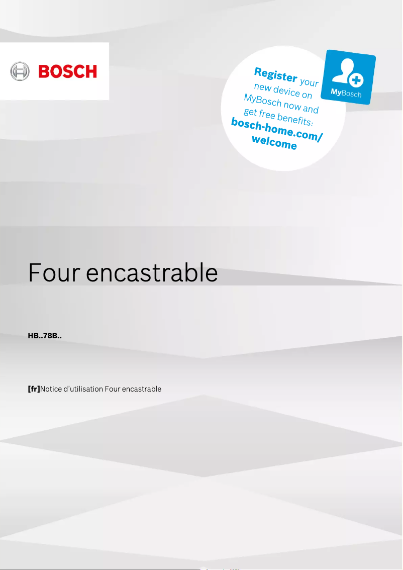 Page 1 of the manual User Manual Bosch HBA578BB0