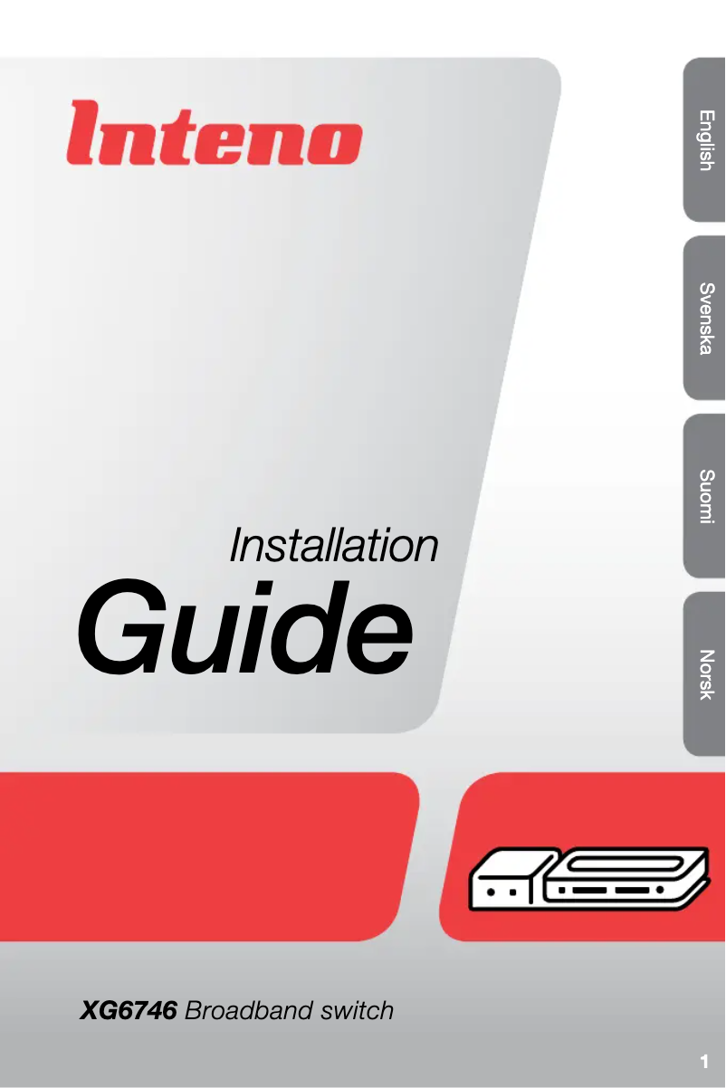 Page 1 of the manual User Manual Genexis XG6746